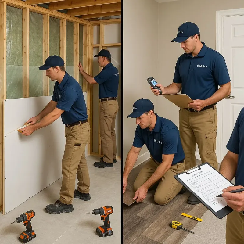 Repairs and Reconstruction process in West Columbia, TX