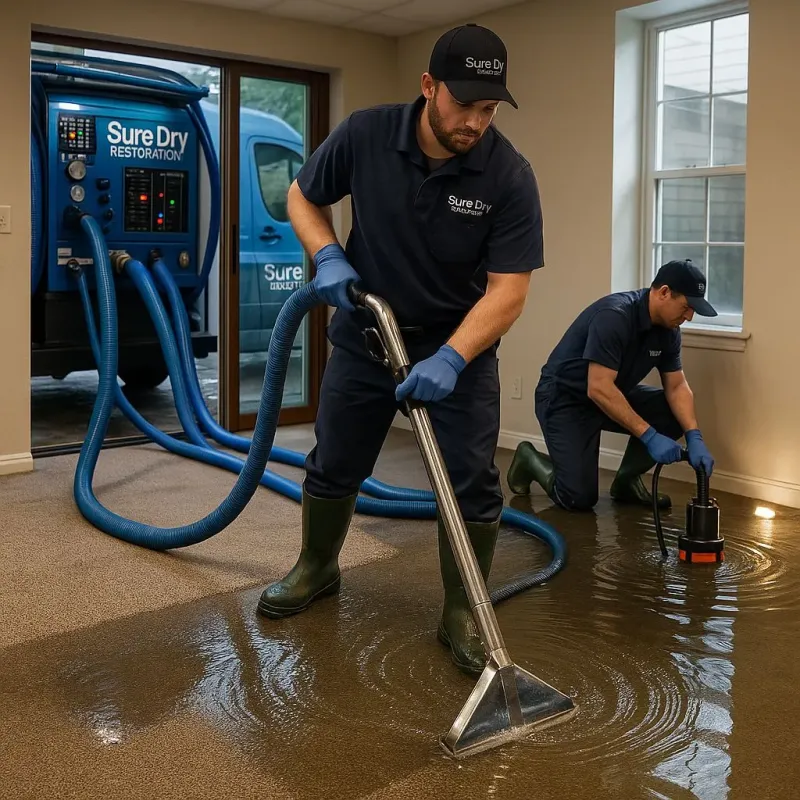 Water Extraction and Removal process in West Columbia, TX